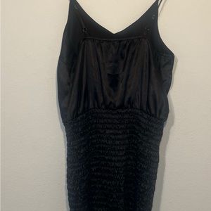 Bee Free Smocked Satin Mini Dress